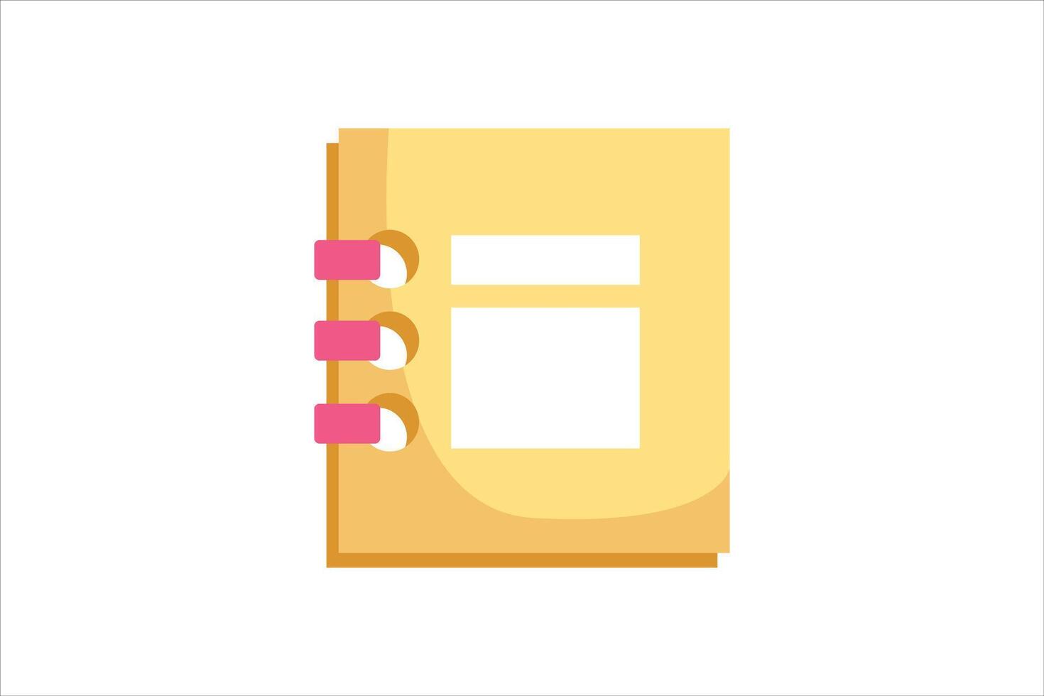 Paper Sticky Notes Sticker Design vector