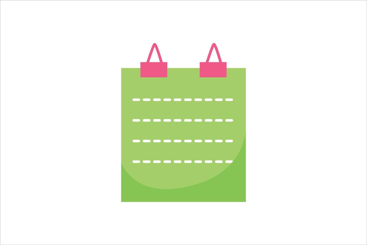 Paper Sticky Notes Sticker Design vector
