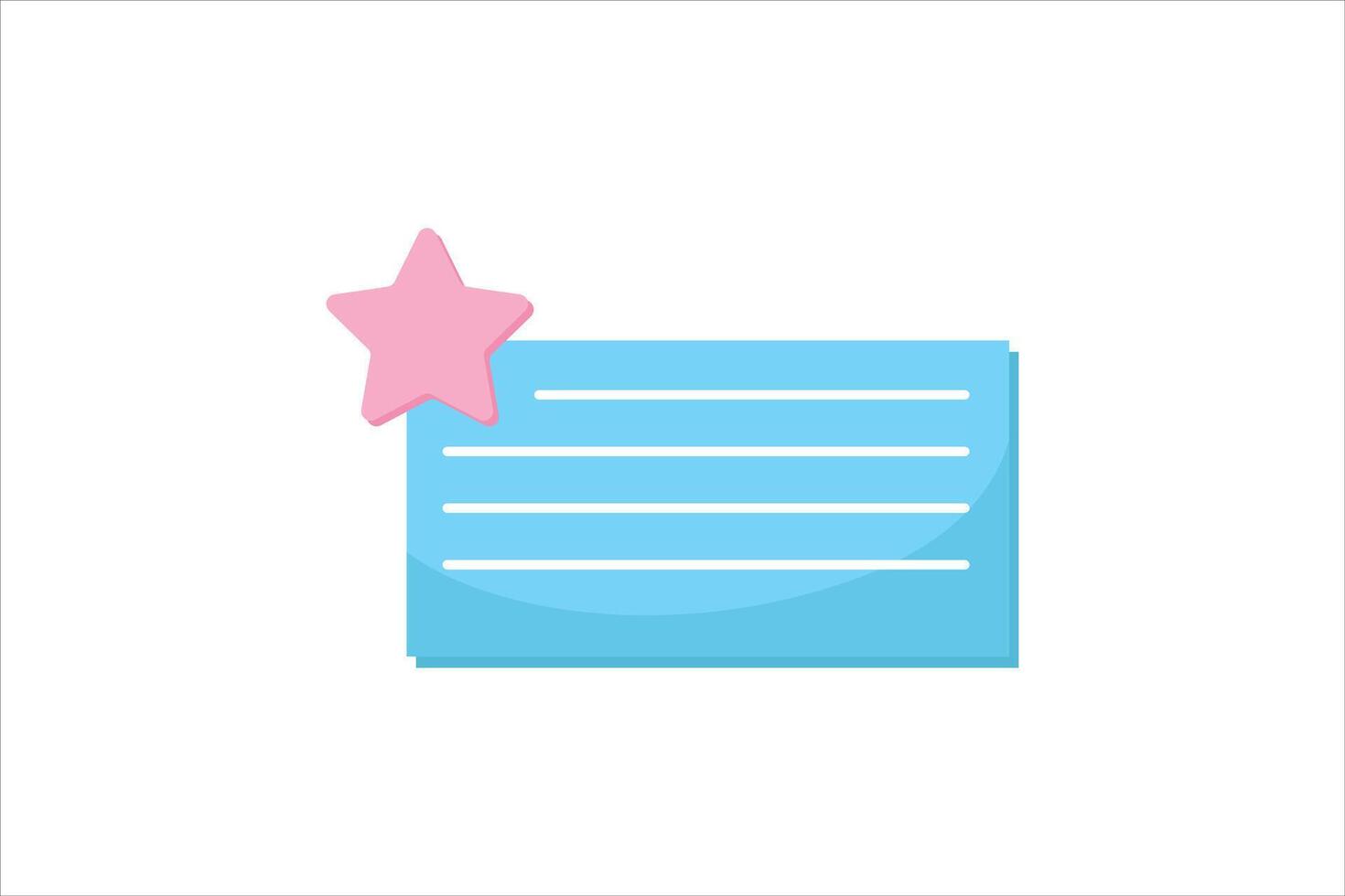 Paper Sticky Notes Sticker Design vector