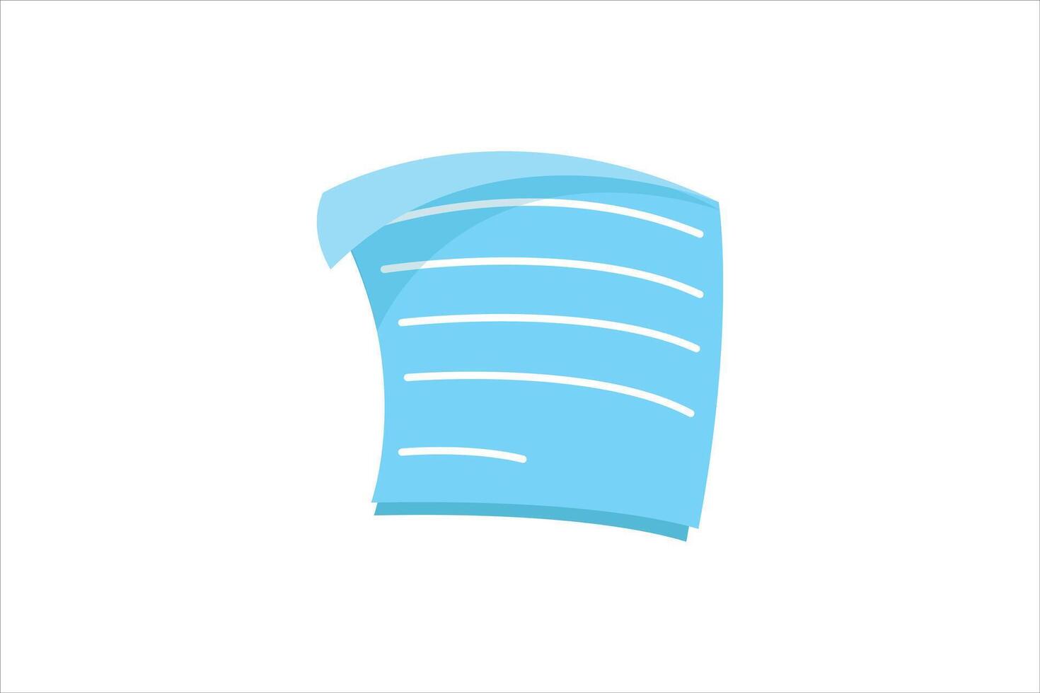 Paper Sticky Notes Sticker Design vector