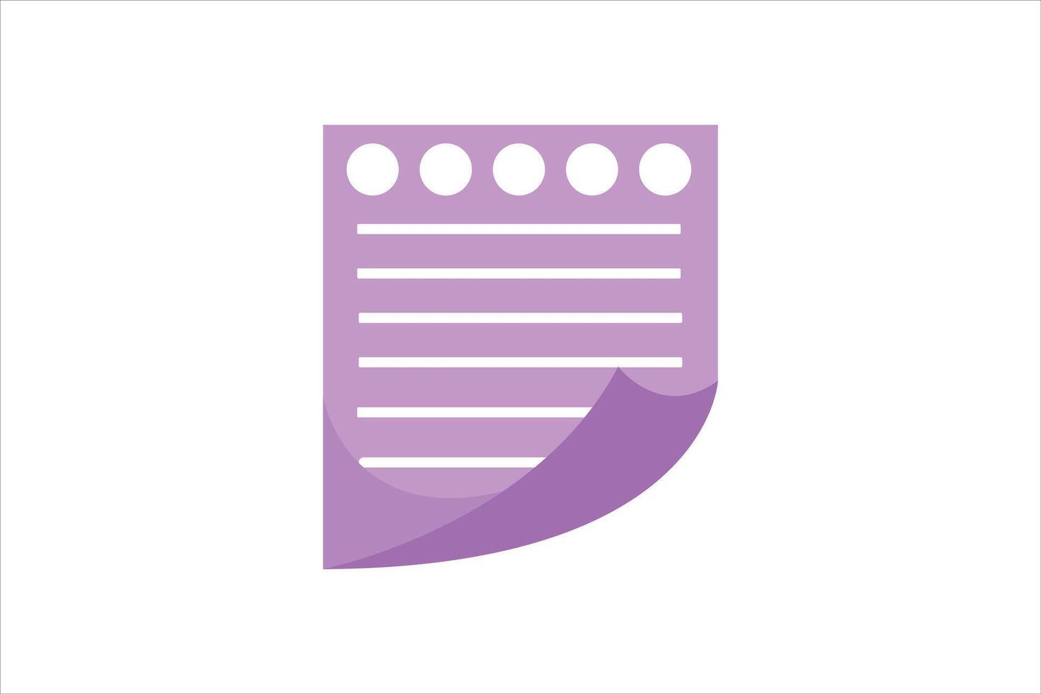 Paper Sticky Notes Sticker Design vector