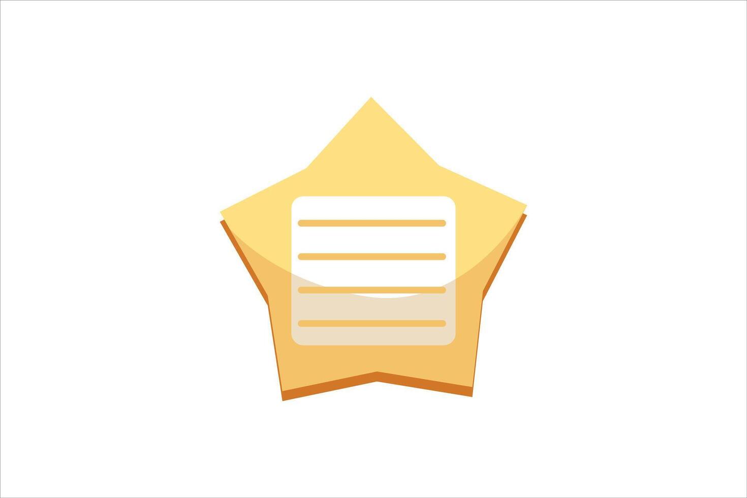 Paper Sticky Notes Sticker Design vector