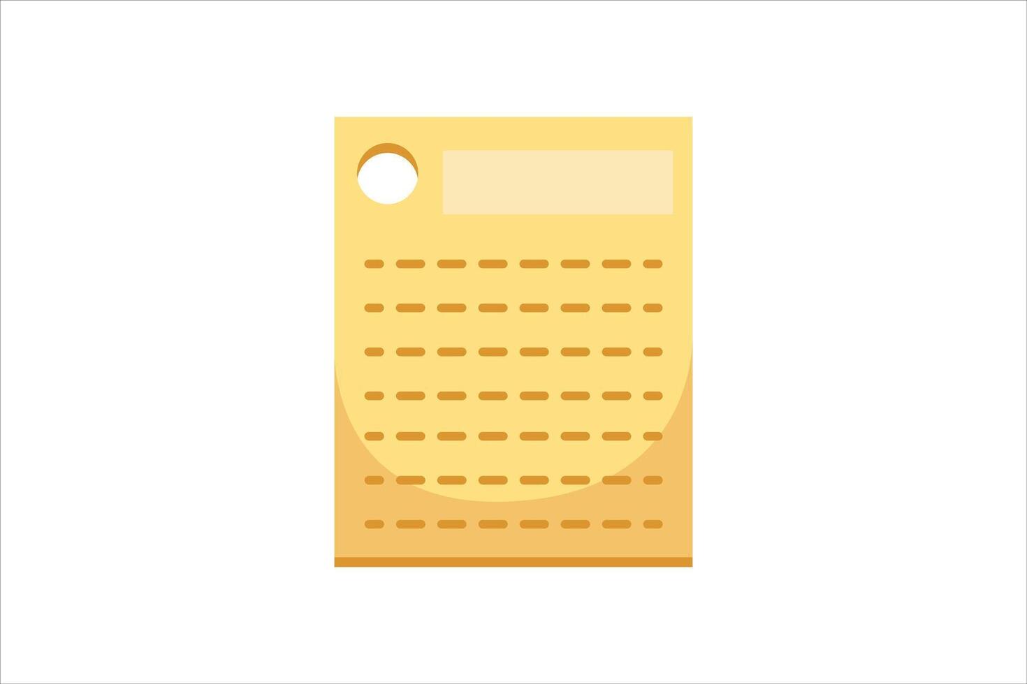 Paper Sticky Notes Sticker Design vector