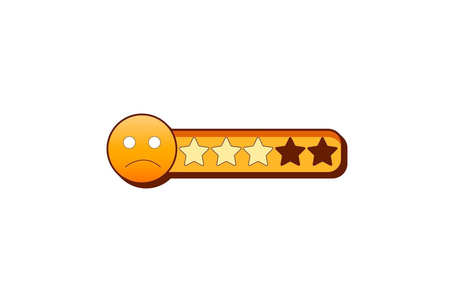 Rating Review Comment Sticker Design vector