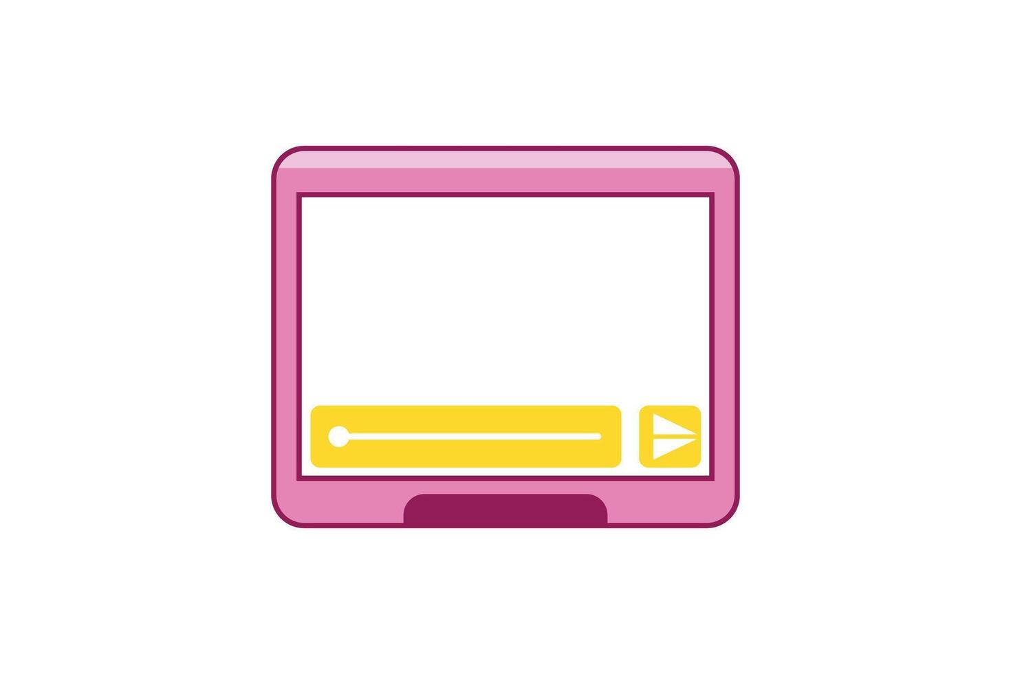 Vlog Video Frame Sticker Design vector
