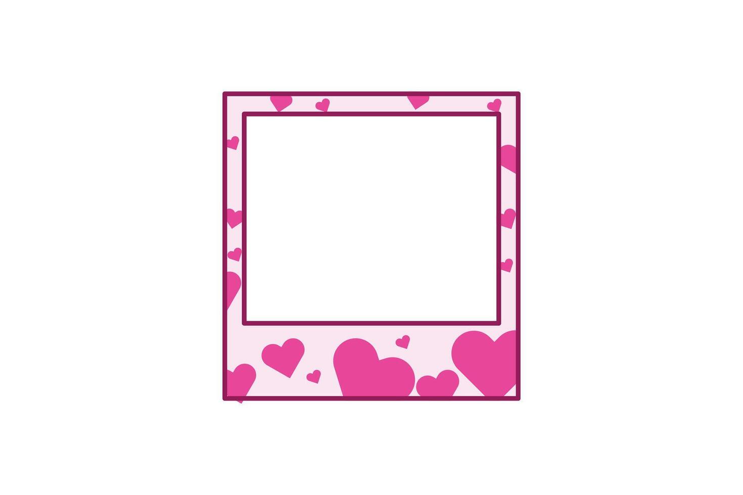 Vlog Video Frame Sticker Design vector