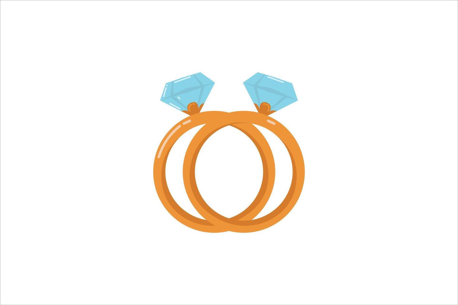 Ring Valentine Day Sticker Design vector