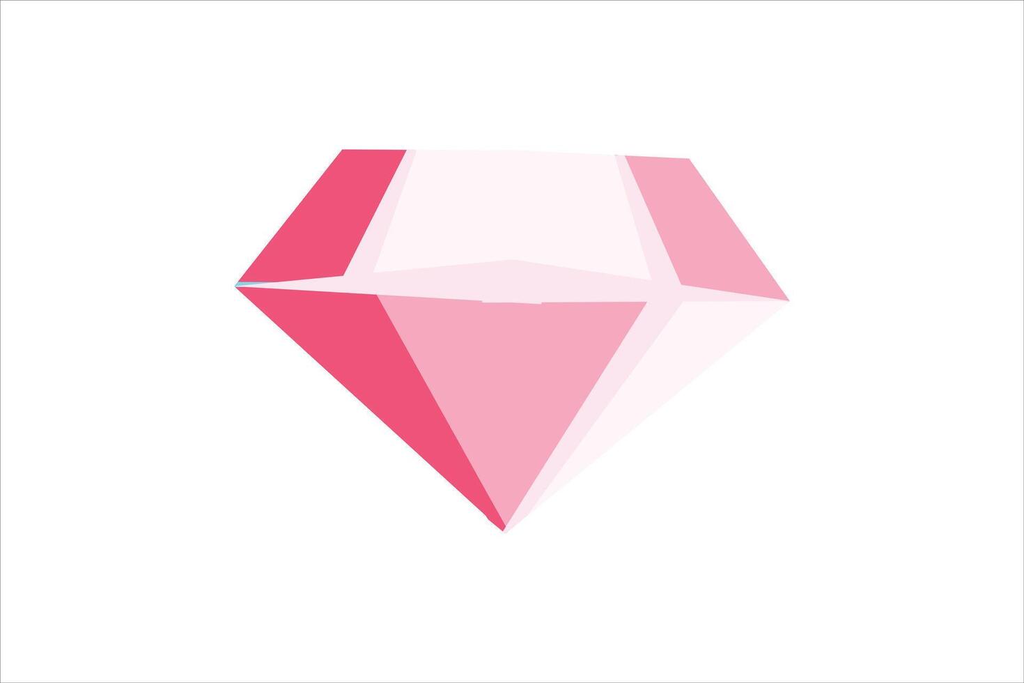 Diamond Valentine Day Sticker Design vector