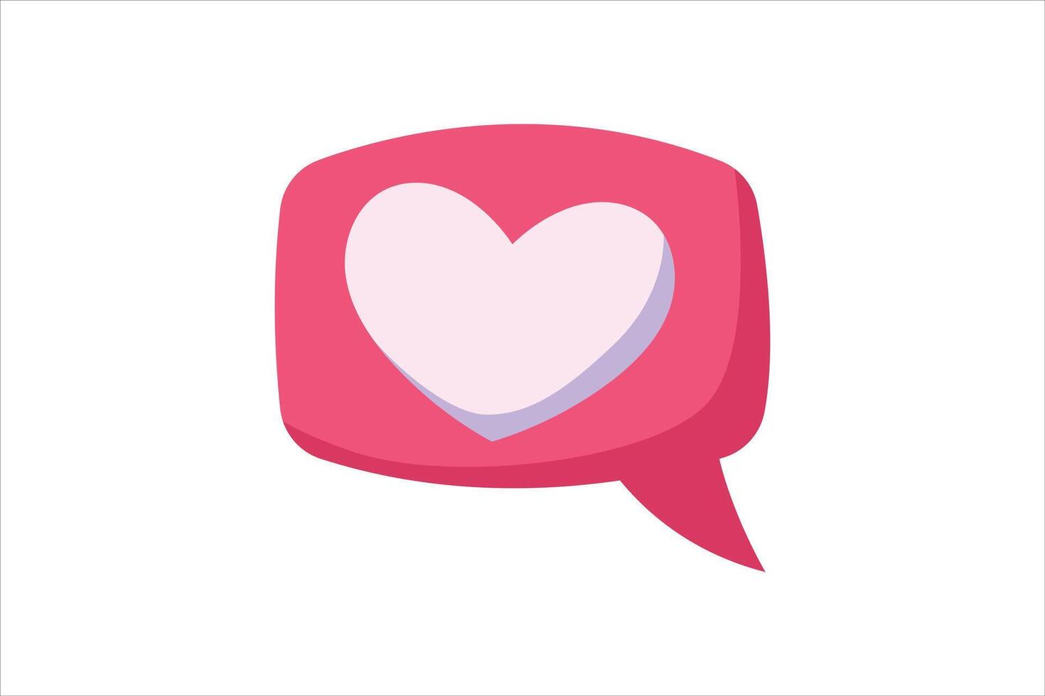Love Message Valentine Day Sticker Design vector