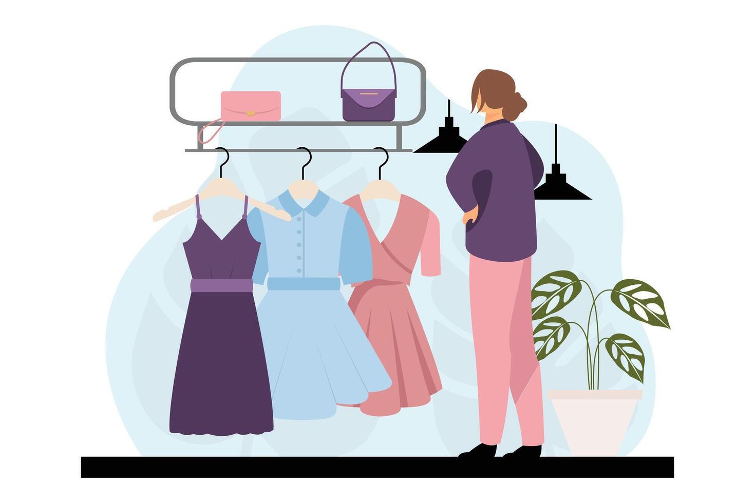 Fashion Style Flat Illustration Design vector