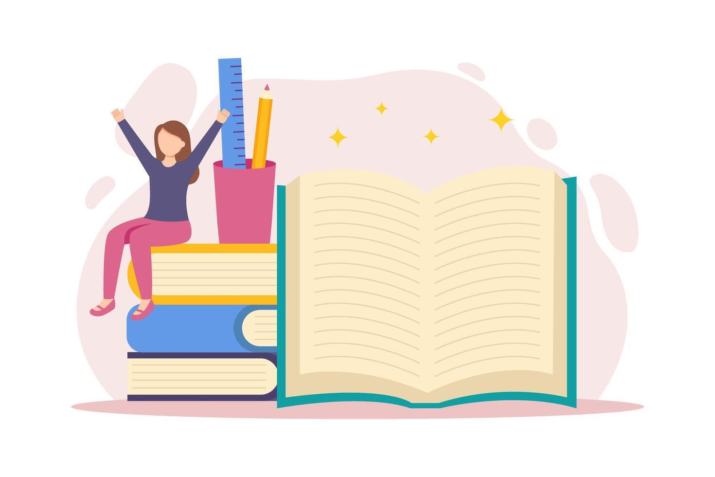 World Book Day Flat Design vector