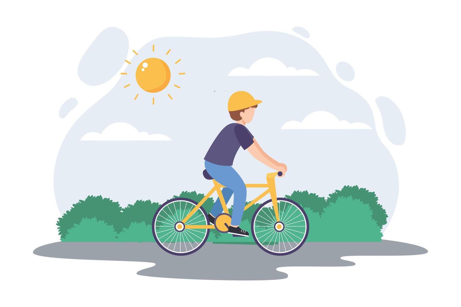 Weekend Holiday Flat Illustration Design vector