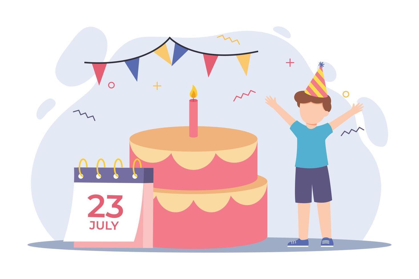 Happy Children Day Flat Design vector