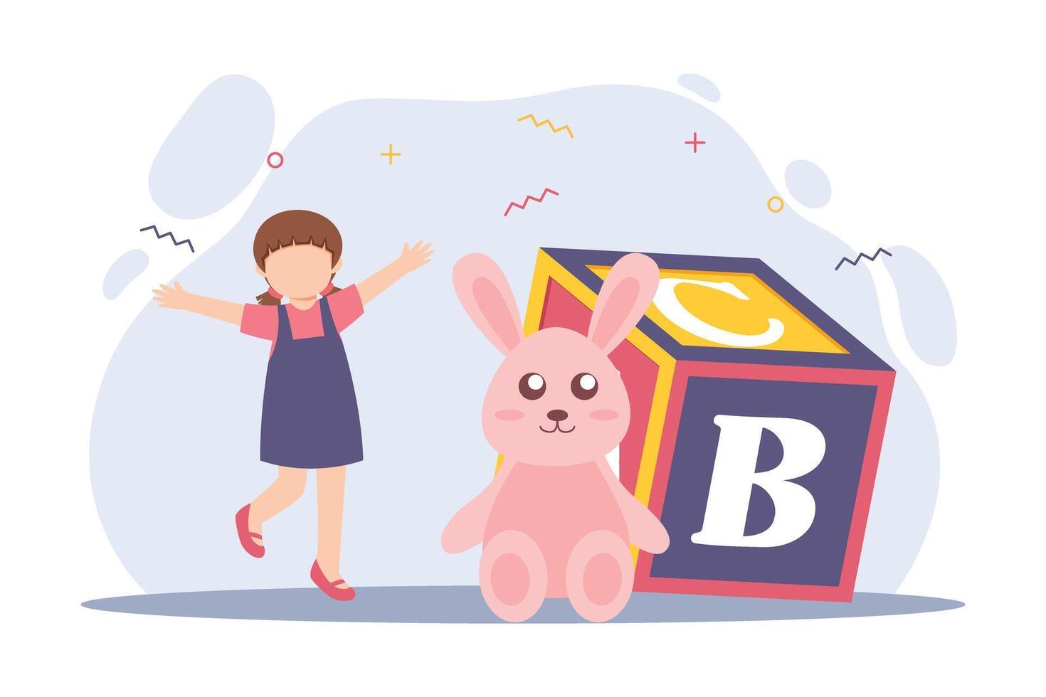 Happy Children Day Flat Design vector