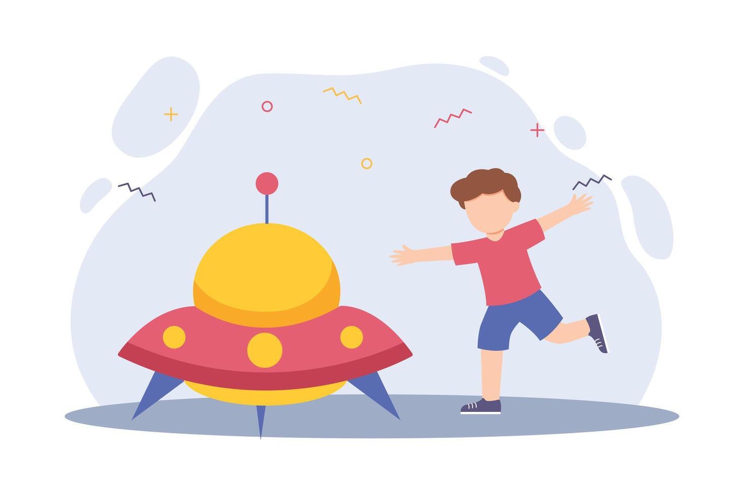 Happy Children Day Flat Design vector