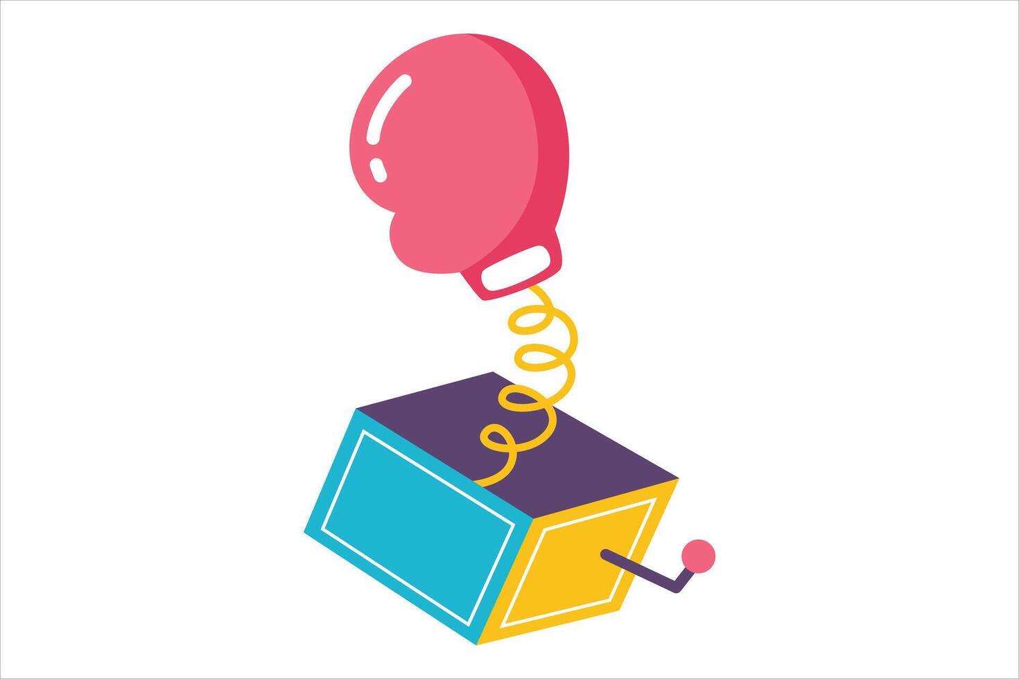 April Fools Flat Sticker Design vector
