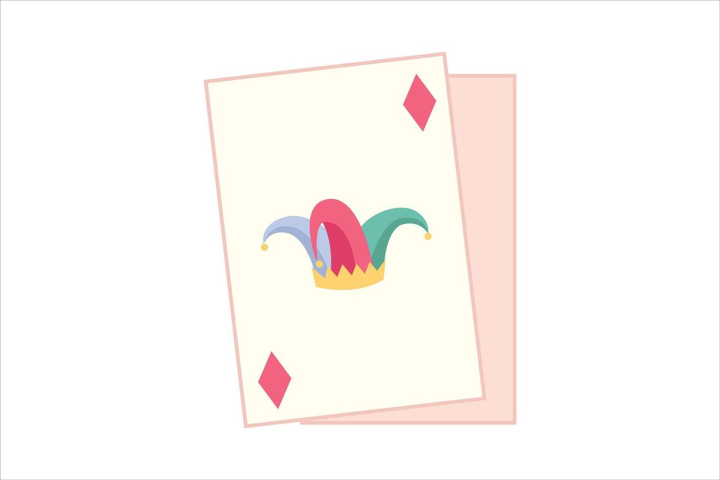 April Fools Flat Sticker Design vector