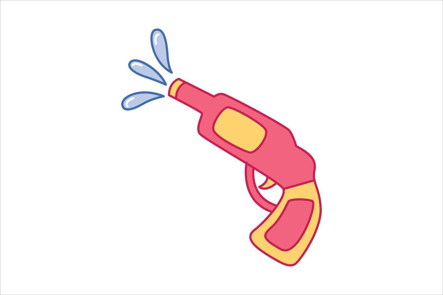 April Fools Flat Sticker Design vector