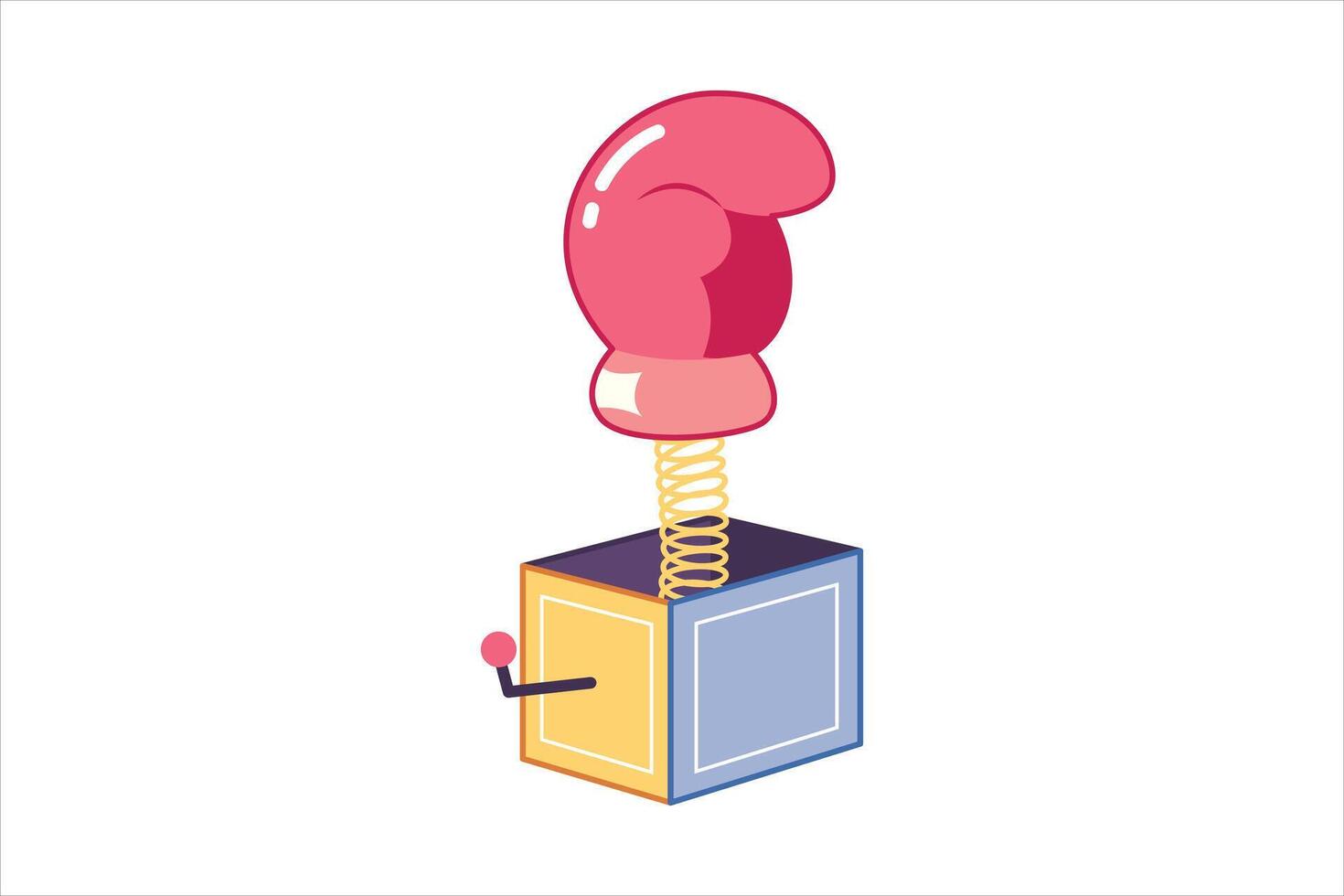 April Fools Flat Sticker Design vector