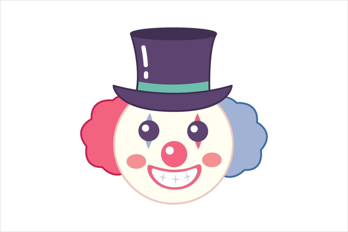 April Fools Flat Sticker Design vector