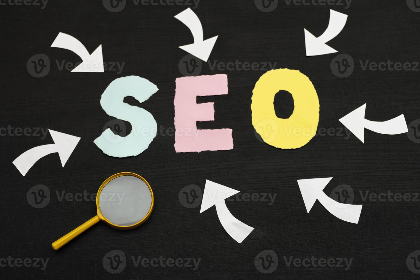 SEO, Search Engine Optimization ranking concept. photo