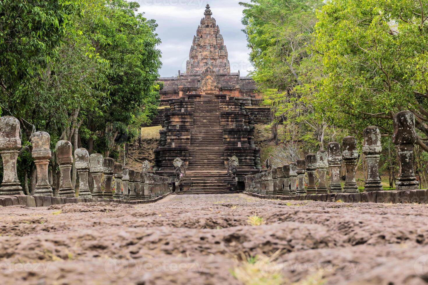 Phanom Rung historical park is Castle Rock old Architecture. photo