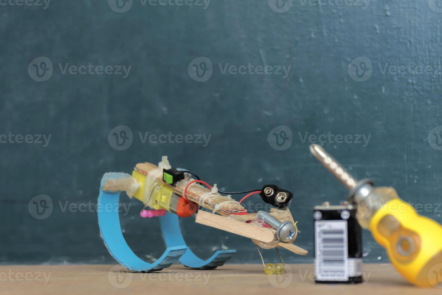 A simple robot invention is the beginning of innovation. photo