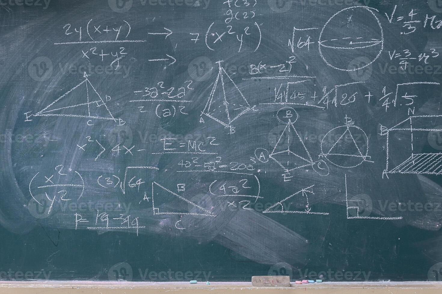 Blackboard with mathematical photo