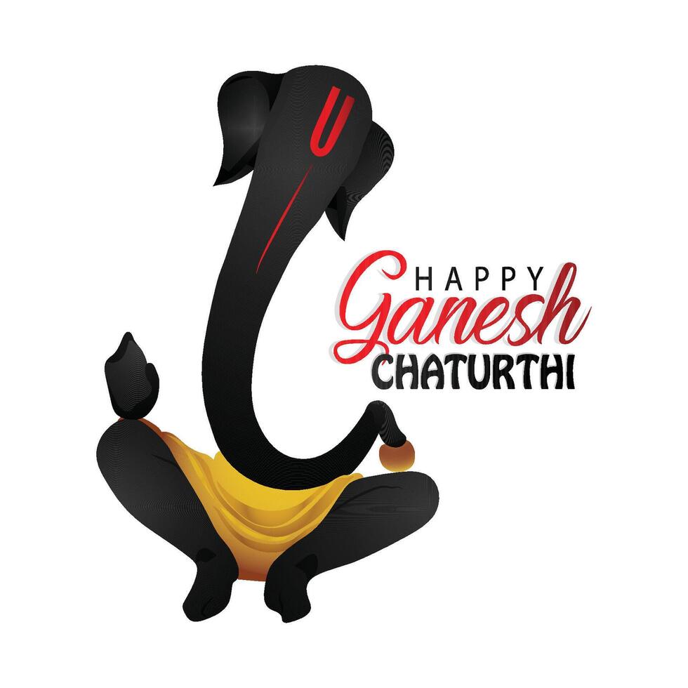 Ganesh chaturthi celebration banner vector