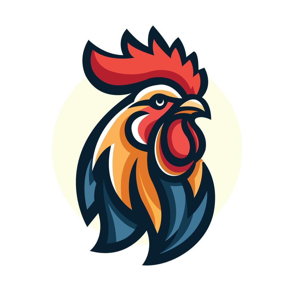 roster head mascot logo design, cafe and restaurant vector