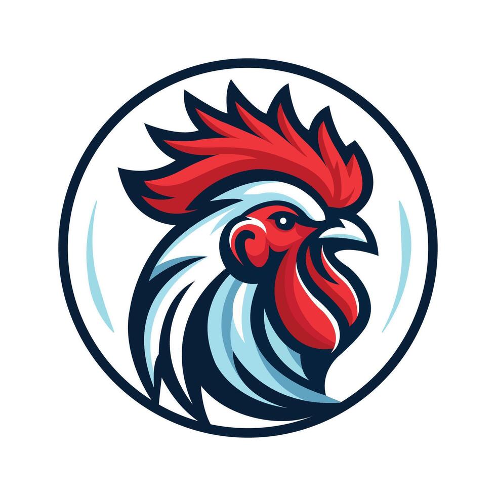 roster head mascot logo design, cafe and restaurant vector