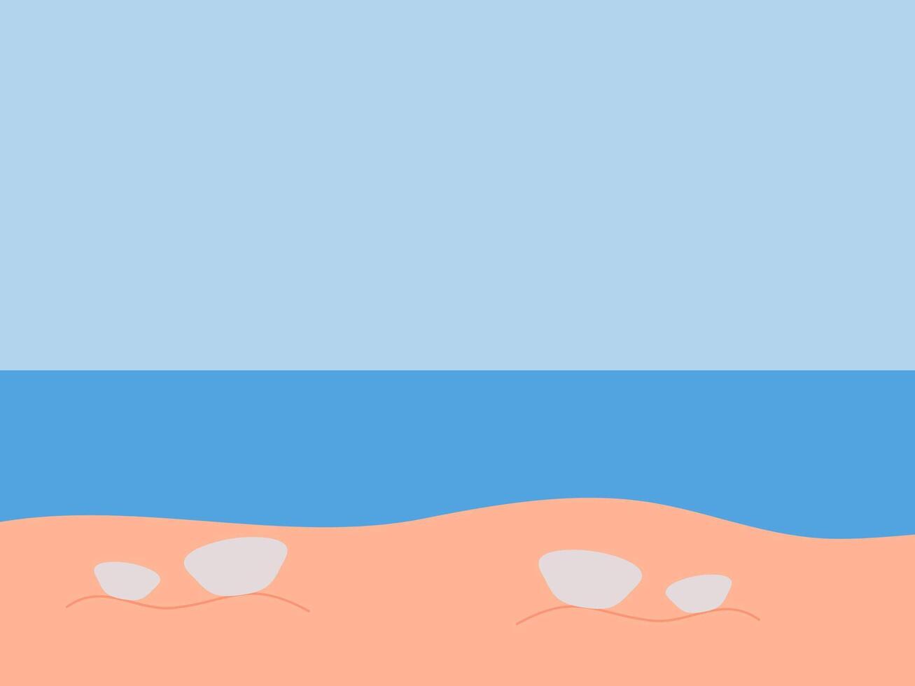 flat design summer illustration vector