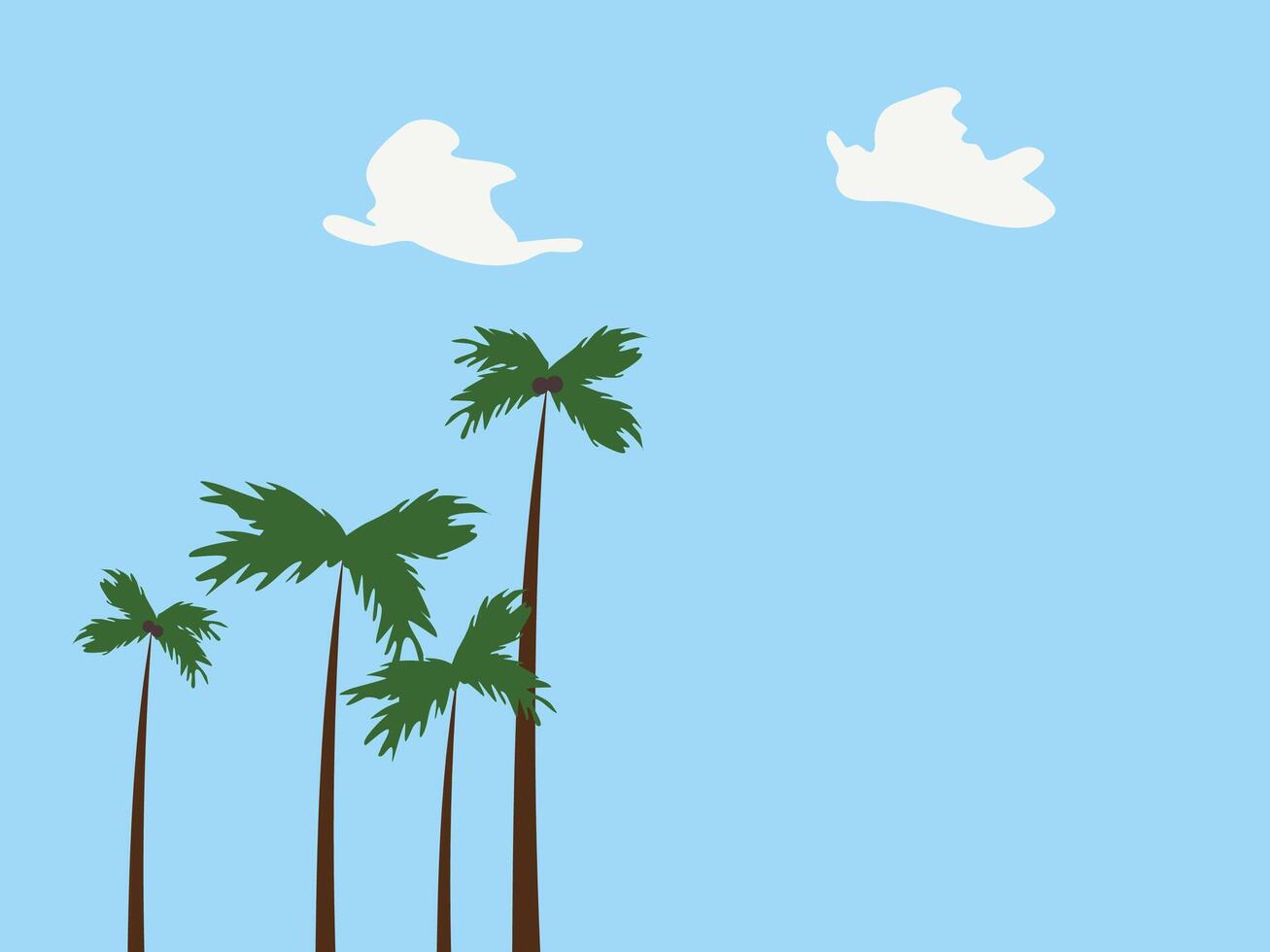 flat design summer illustration vector