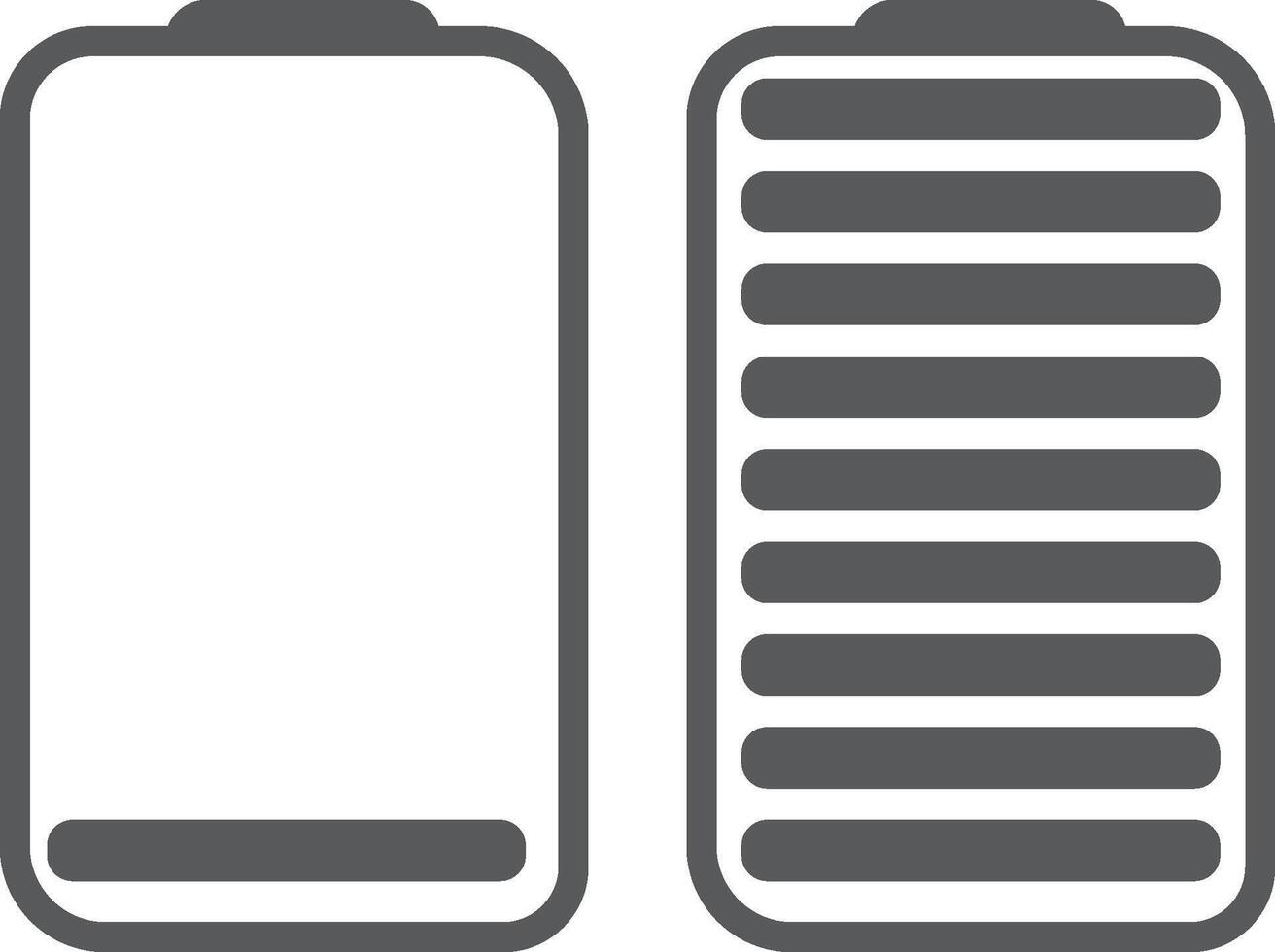 battery indicator icon set battery set vector
