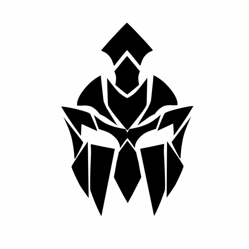 illustration graphic of design tribal art gladiators helmet vector