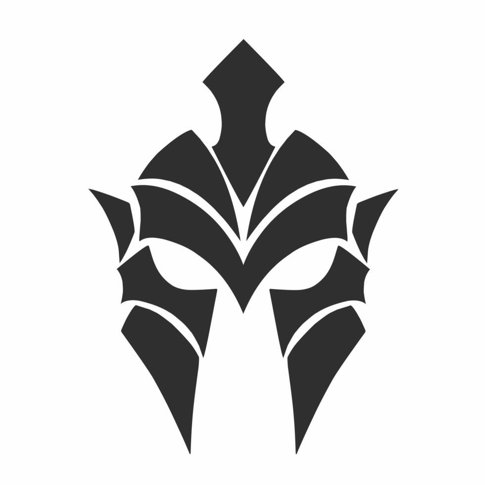 illustration graphic of design tribal art gladiators helmet vector