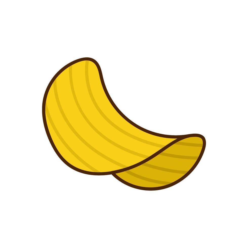 potato chips icon sign isolated on white background - illustration eps10 vector
