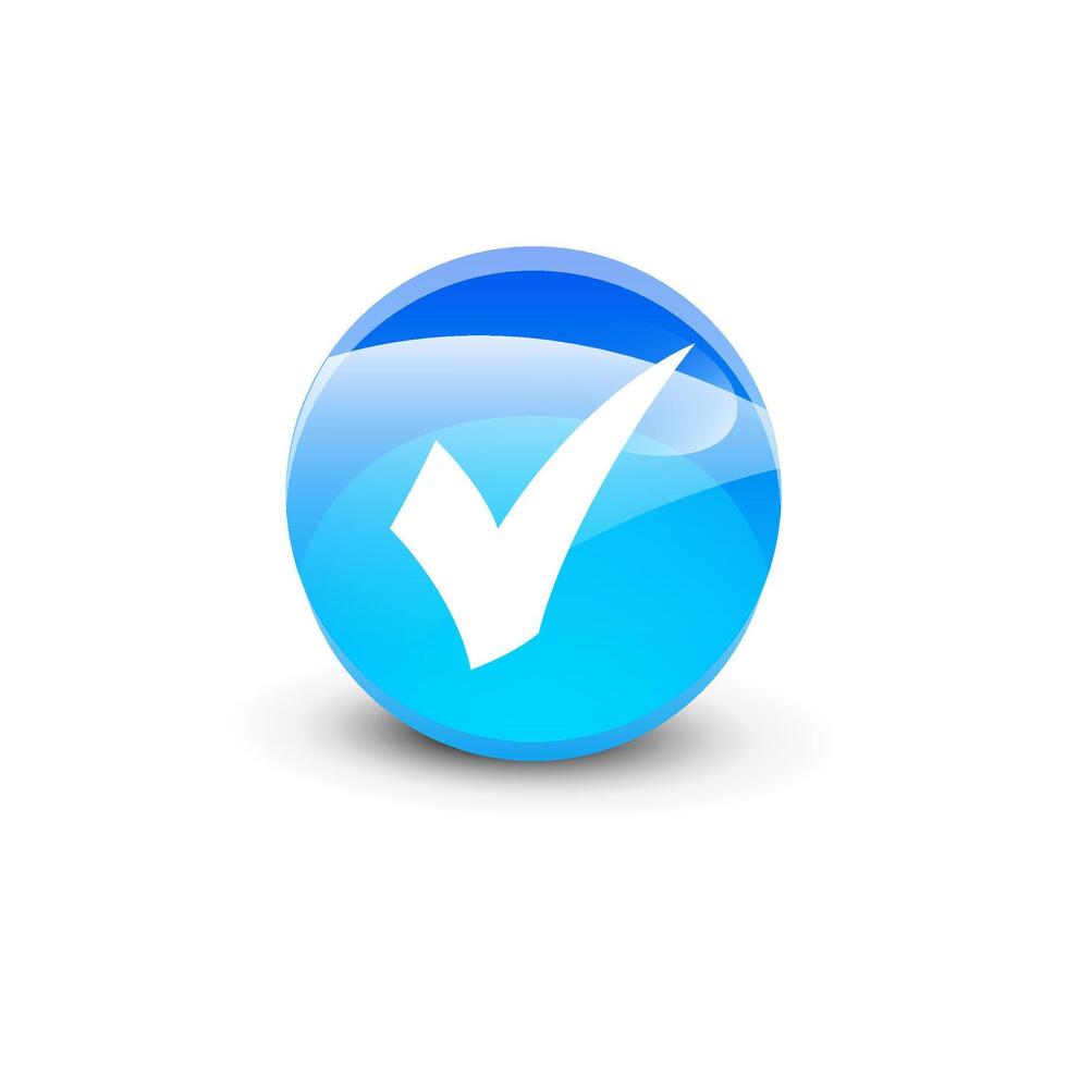 Check mark icon logo design illustration vector