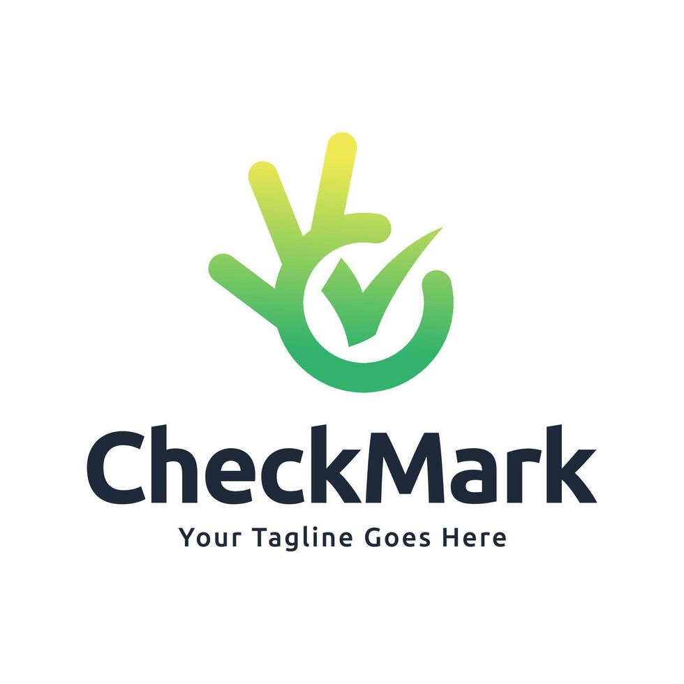Check mark icon logo design illustration vector