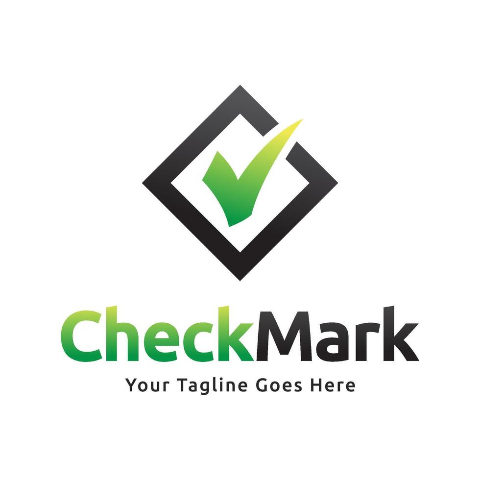 Check mark icon logo design illustration vector