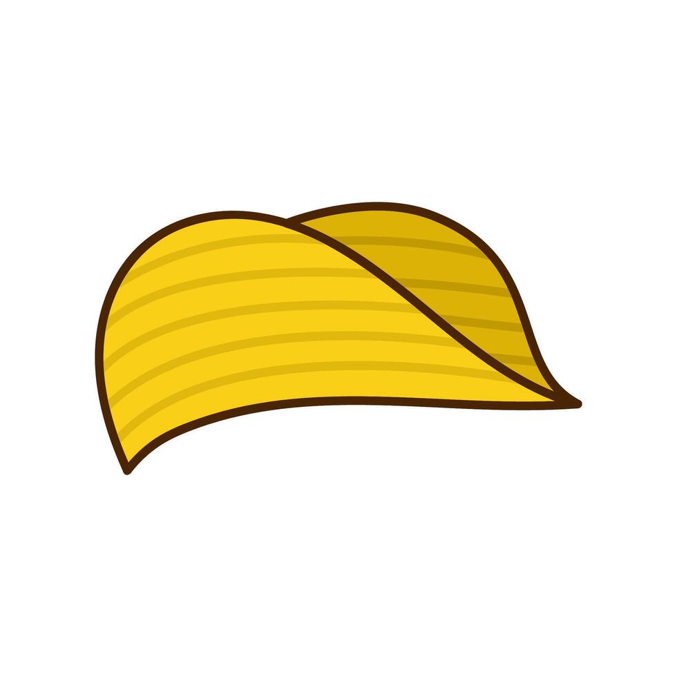 potato chips icon sign isolated on white background - illustration eps10 vector