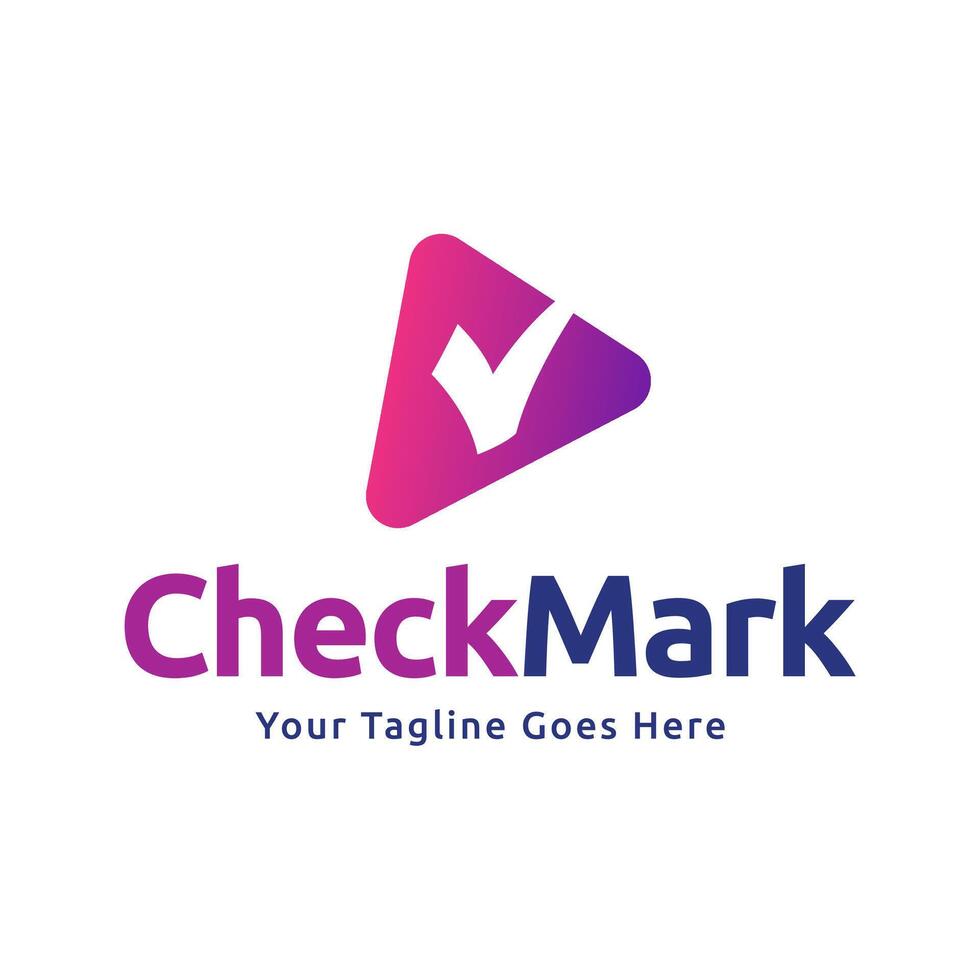 Check mark icon logo design illustration vector