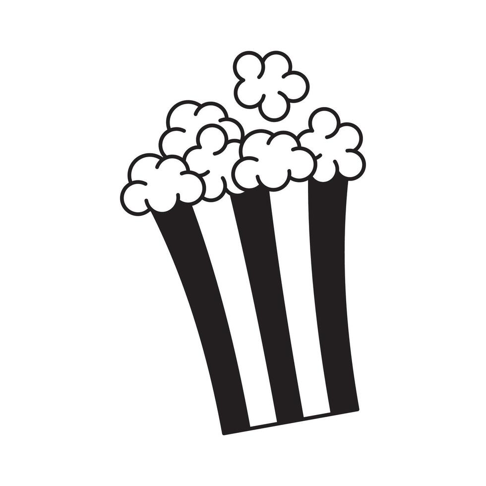 Popcorn icon symbol template for graphic and web design logo illustration vector