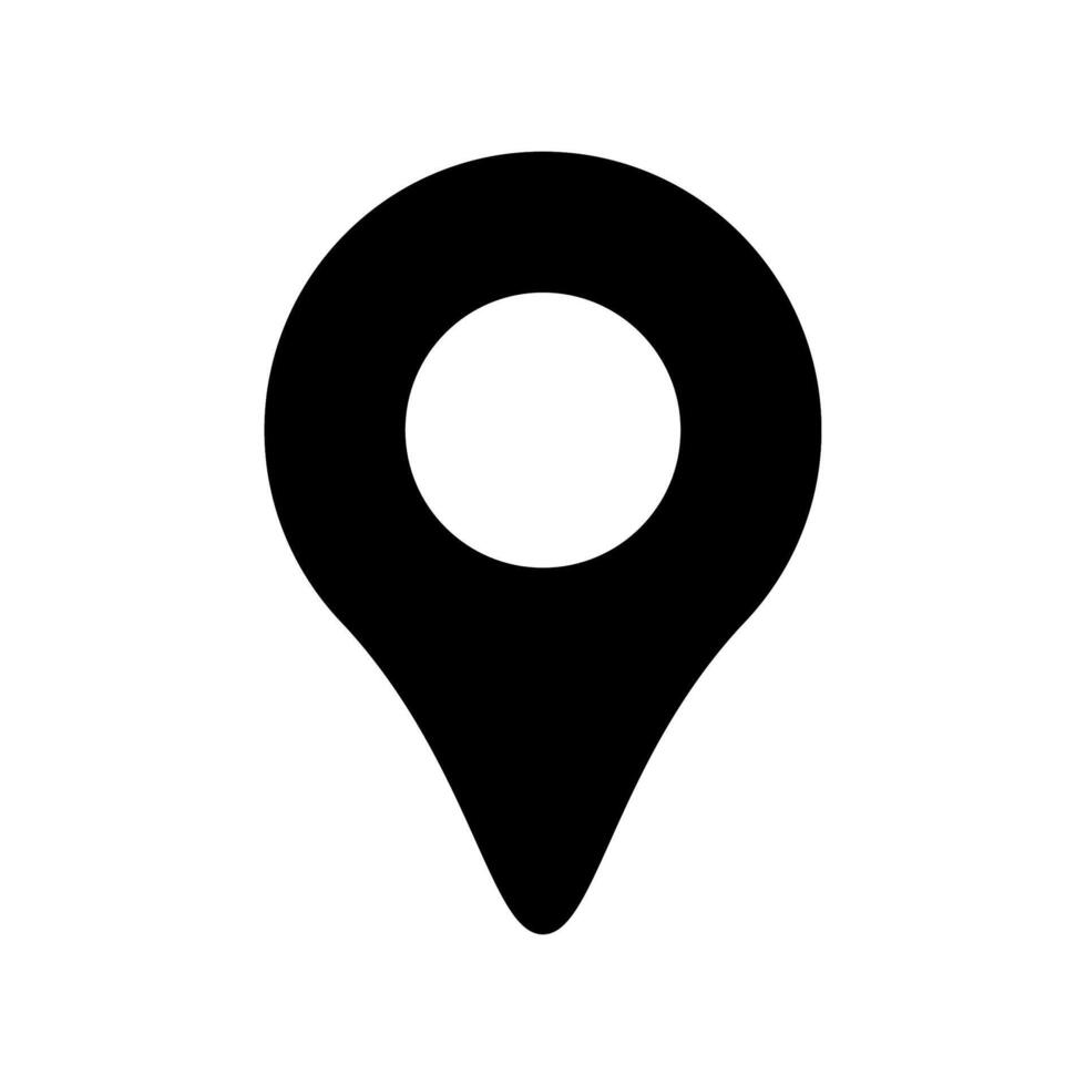 Pin icon . Location icon symbol isolated vector