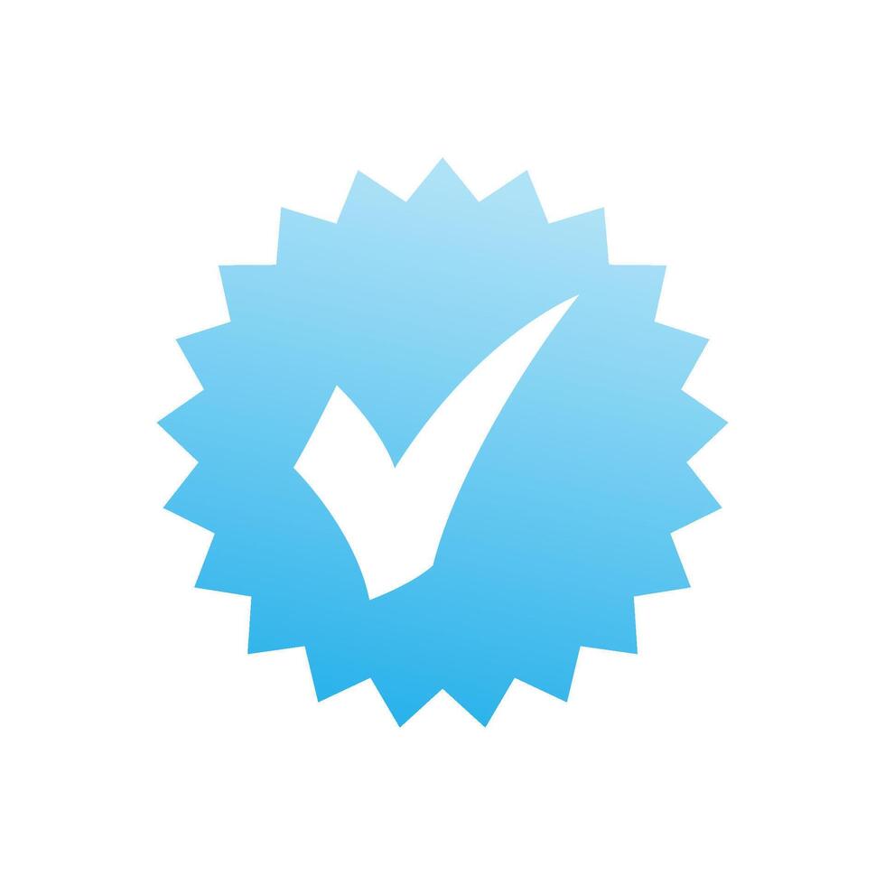 Check mark icon logo design illustration vector