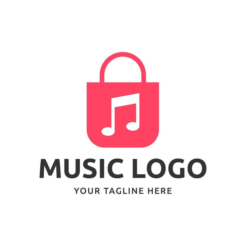 Music logo graphic modern abstract vector