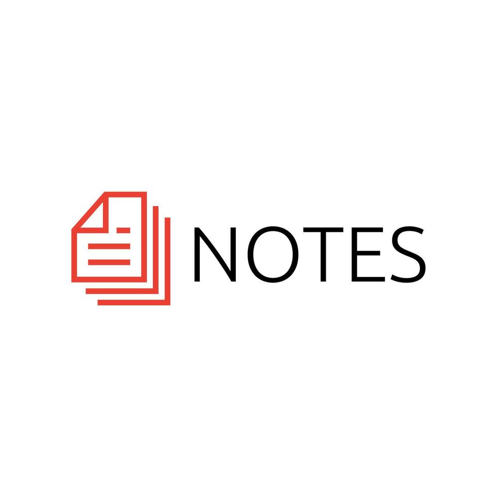 notepad , icon or logo sign symbol illustration vector