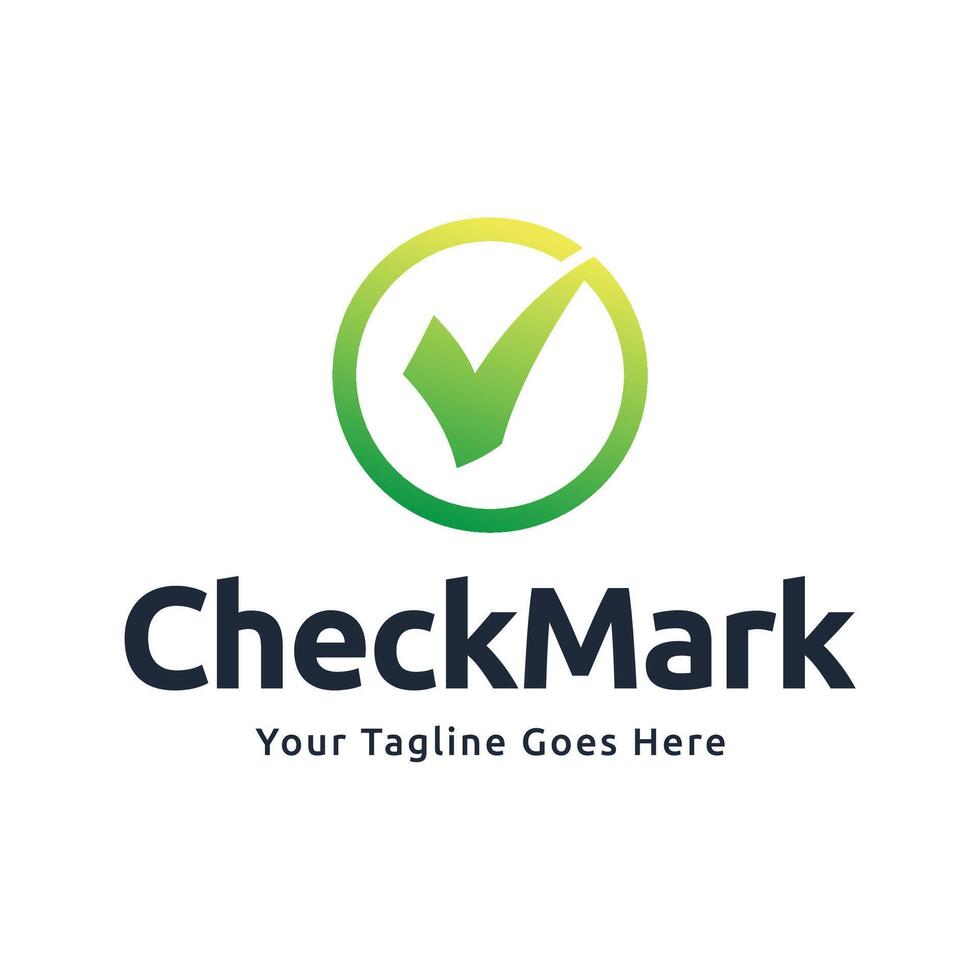 Check mark icon logo design illustration vector