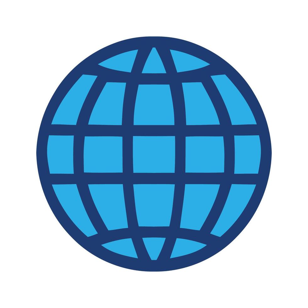 Earth globe icon vector
