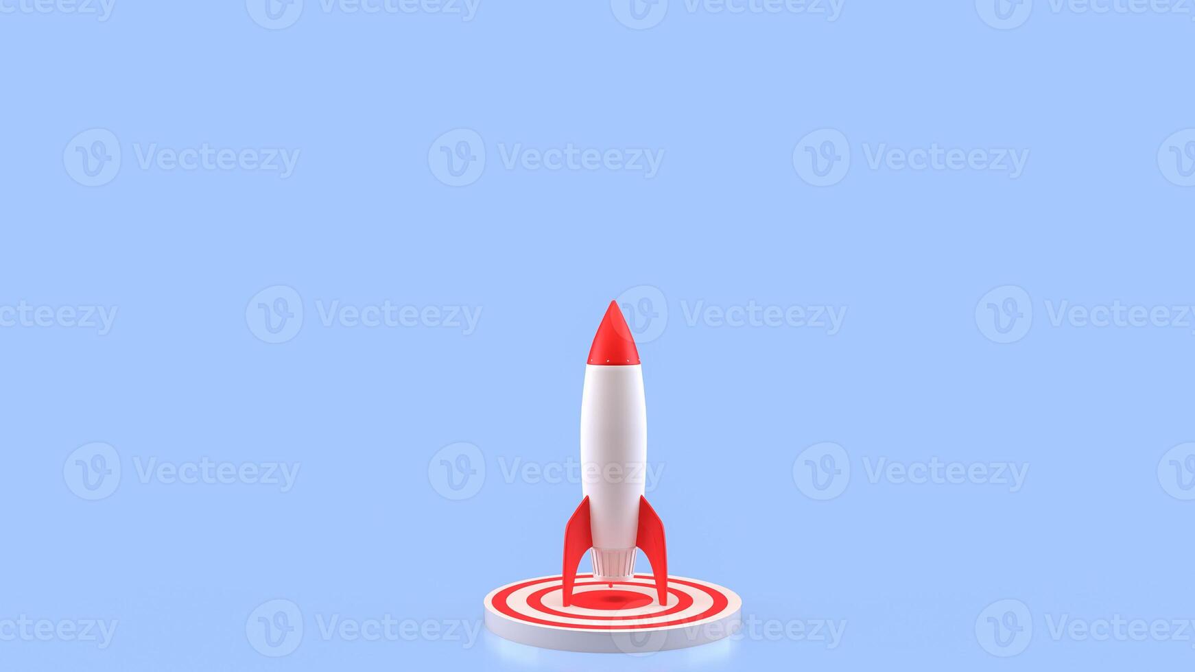 The Rocket for Business or Startup concept 3d rendering. photo